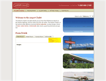 Tablet Screenshot of airportchalet.com